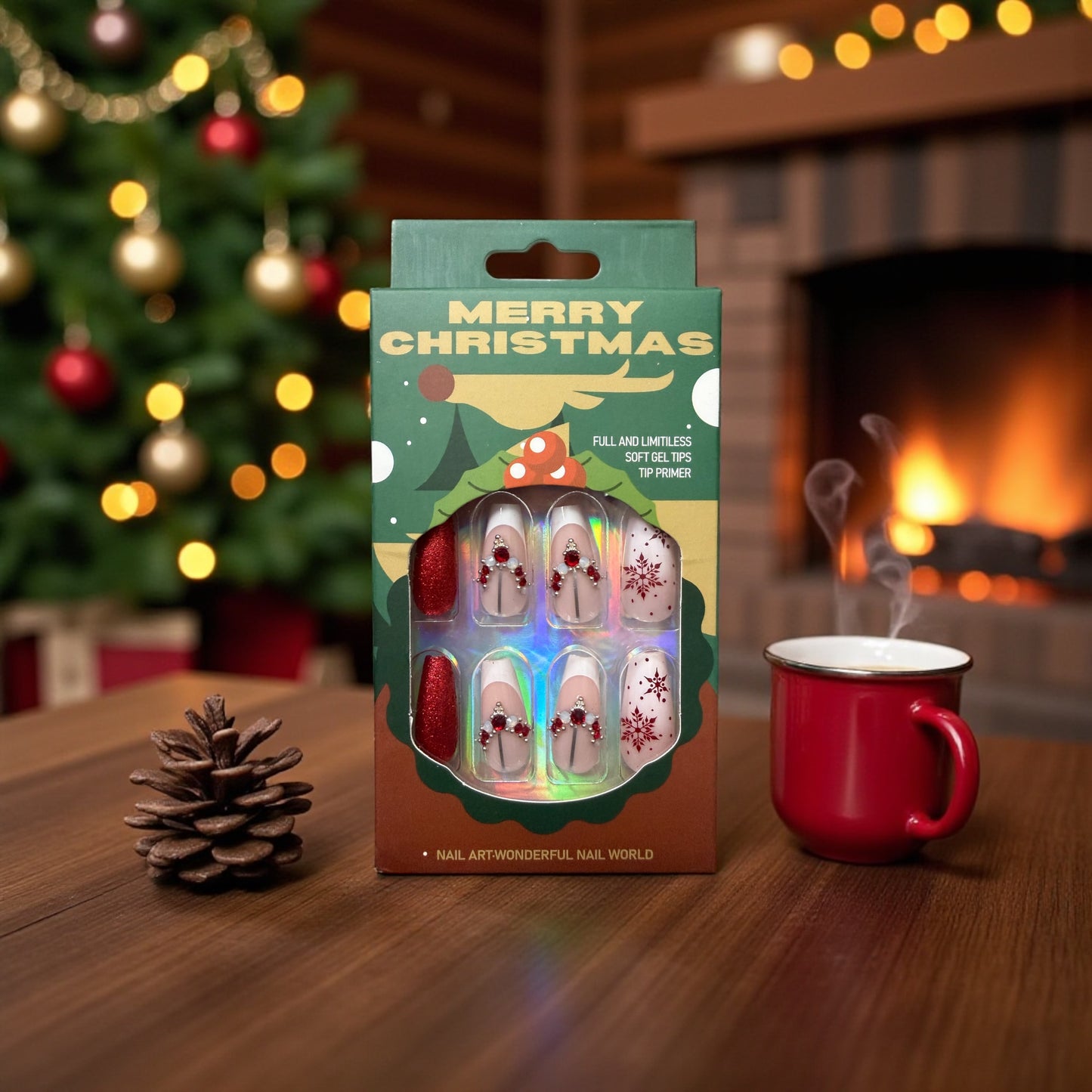 Long Christmas Nails