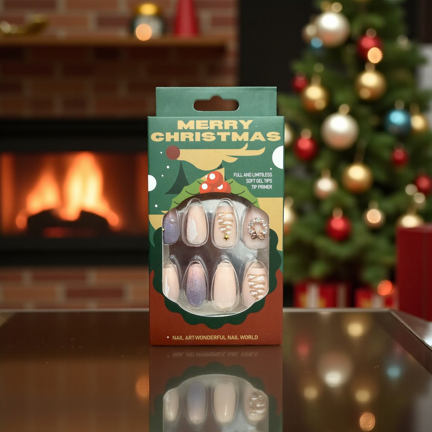 Medium Christmas Nails